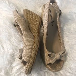 Montego Bay Club wedge sandals size 6